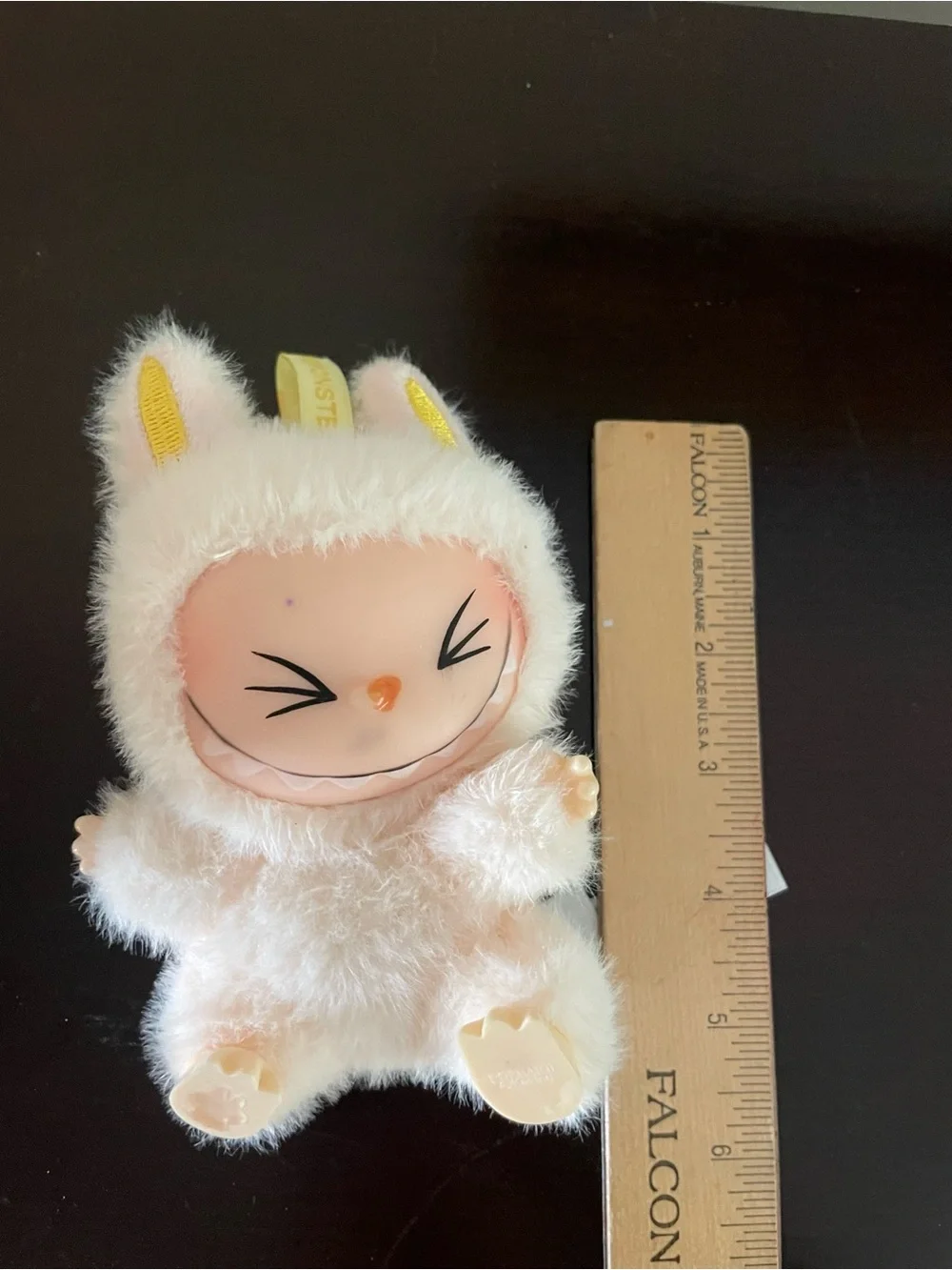 Plush Small Pet Toy - Cream Faux Fur Companion